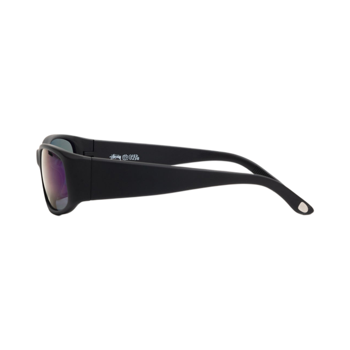 스투시 마이키 선글라스 러버 블랙 폴러라이즈드 다크 블루 렌즈(Stussy Mikey Sunglasses Rubber Black Polarized Dark Blue Lens) - 2