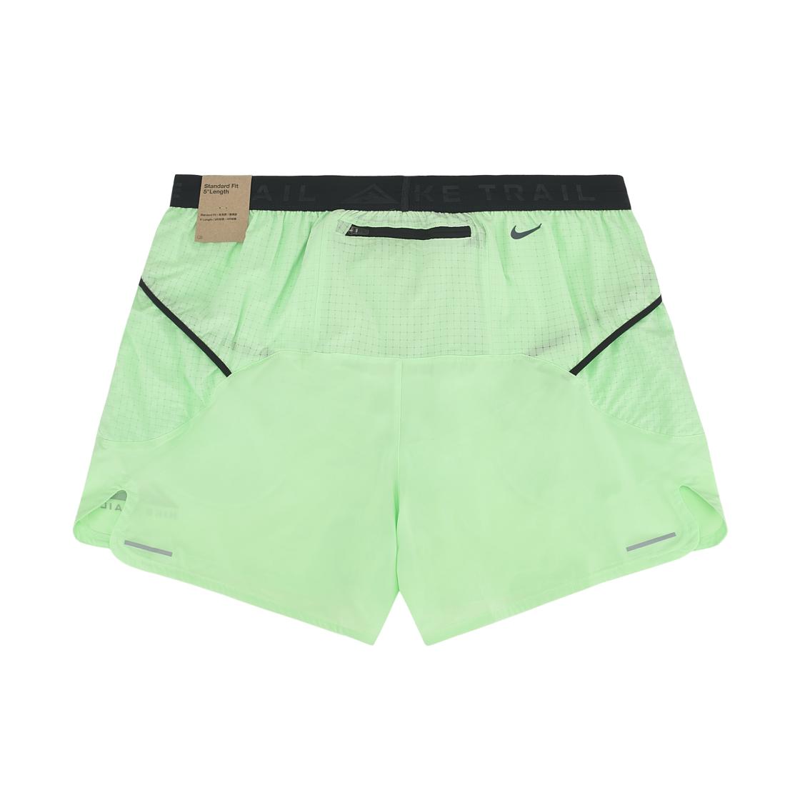 나이키 드라이핏 5인치 브리프 라인드 트레일 쇼츠 베이퍼 그린 블랙 - 아시아(Nike Dri-Fit 5 Inch Brief Lined Trail Shorts Vapour Green Black - Asia) - 2
