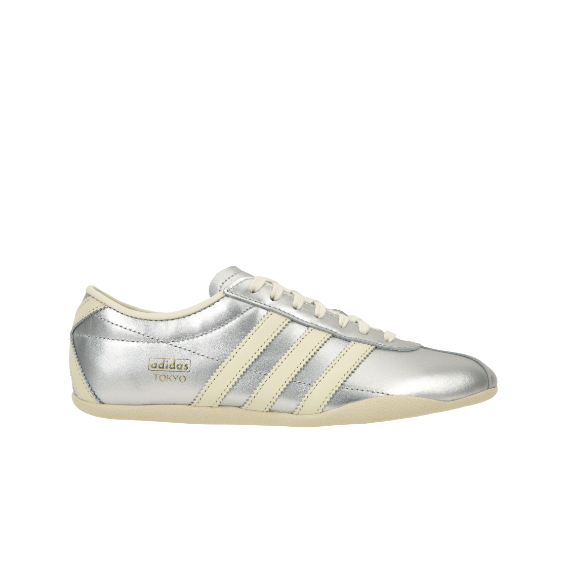 (W) 아디다스 도쿄 실버 메탈릭 크림 화이트((W) Adidas Tokyo Silver Metallic Cream White)