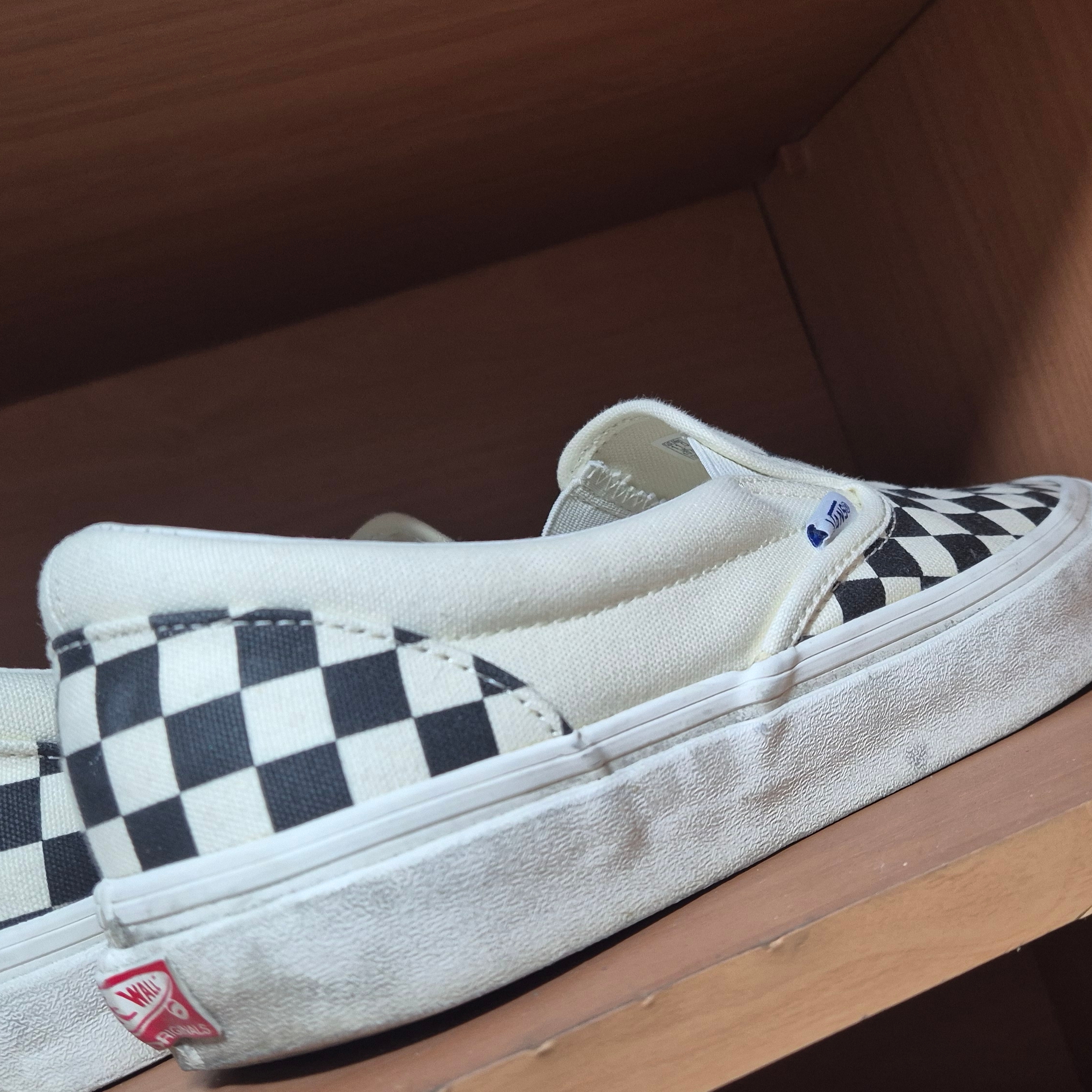 Vans Vault OG Classic Slip-On Checkerboard 착용 스타일