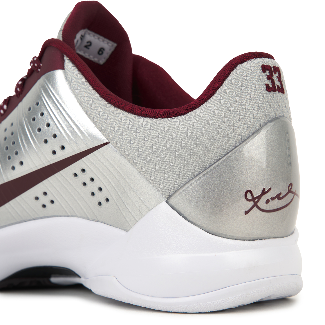 (GS) 나이키 코비 5 프로트로 로우어 메리온 에이스 어웨이 메탈릭 실버 팀 레드((GS) Nike Kobe 5 Protro Lower Merion Aces Away Metallic Silver Team Red) - 8