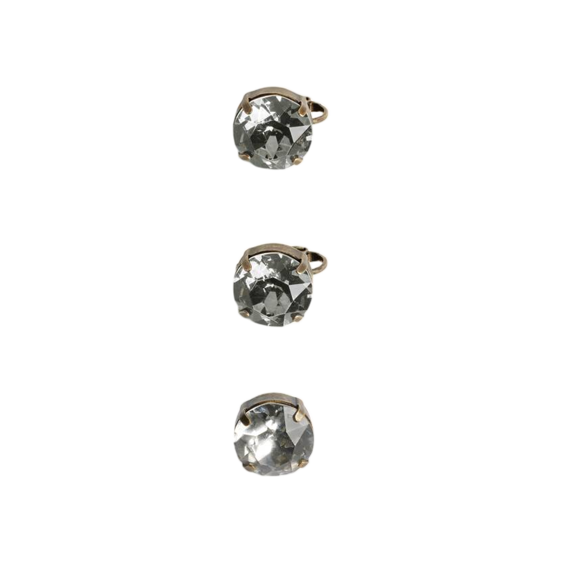 873094TZ97Z8055 Balenciaga Gala Earrings Set in Dark Gold Crystal