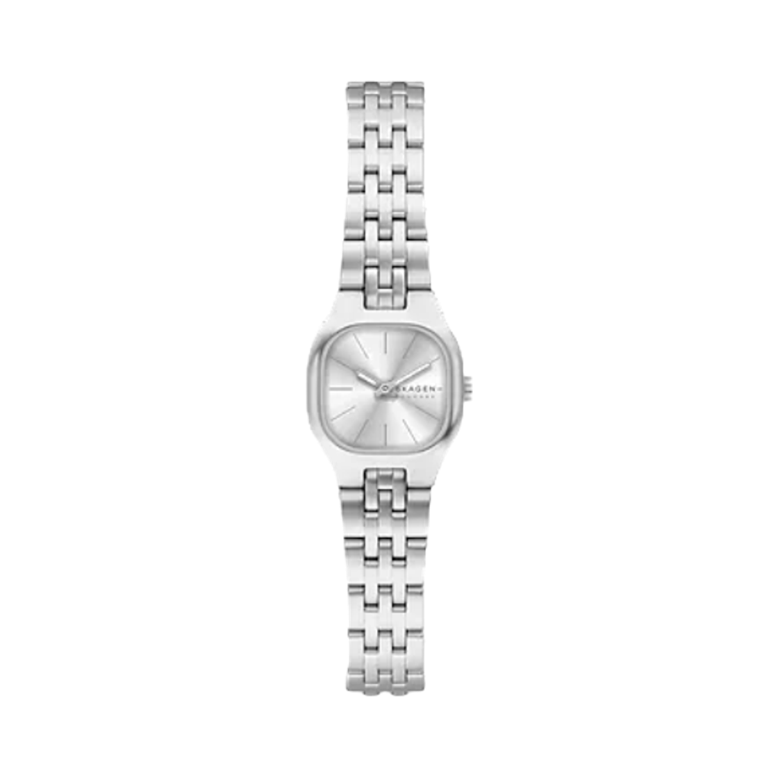 스카겐 멜렘 마이크로 쿼츠 투핸드 22mm 스테인리스 스틸 실버(Skagen Mellem Micro Quartz Two-Hand 22mm Stainless Steel Silver)