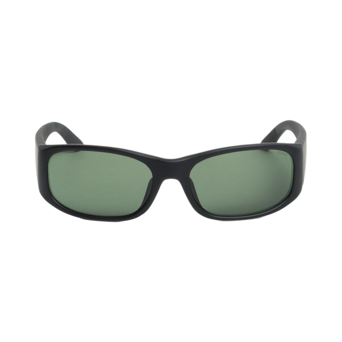 338445 Stussy Mikey Sunglasses Rubber Black Dark Green Lens