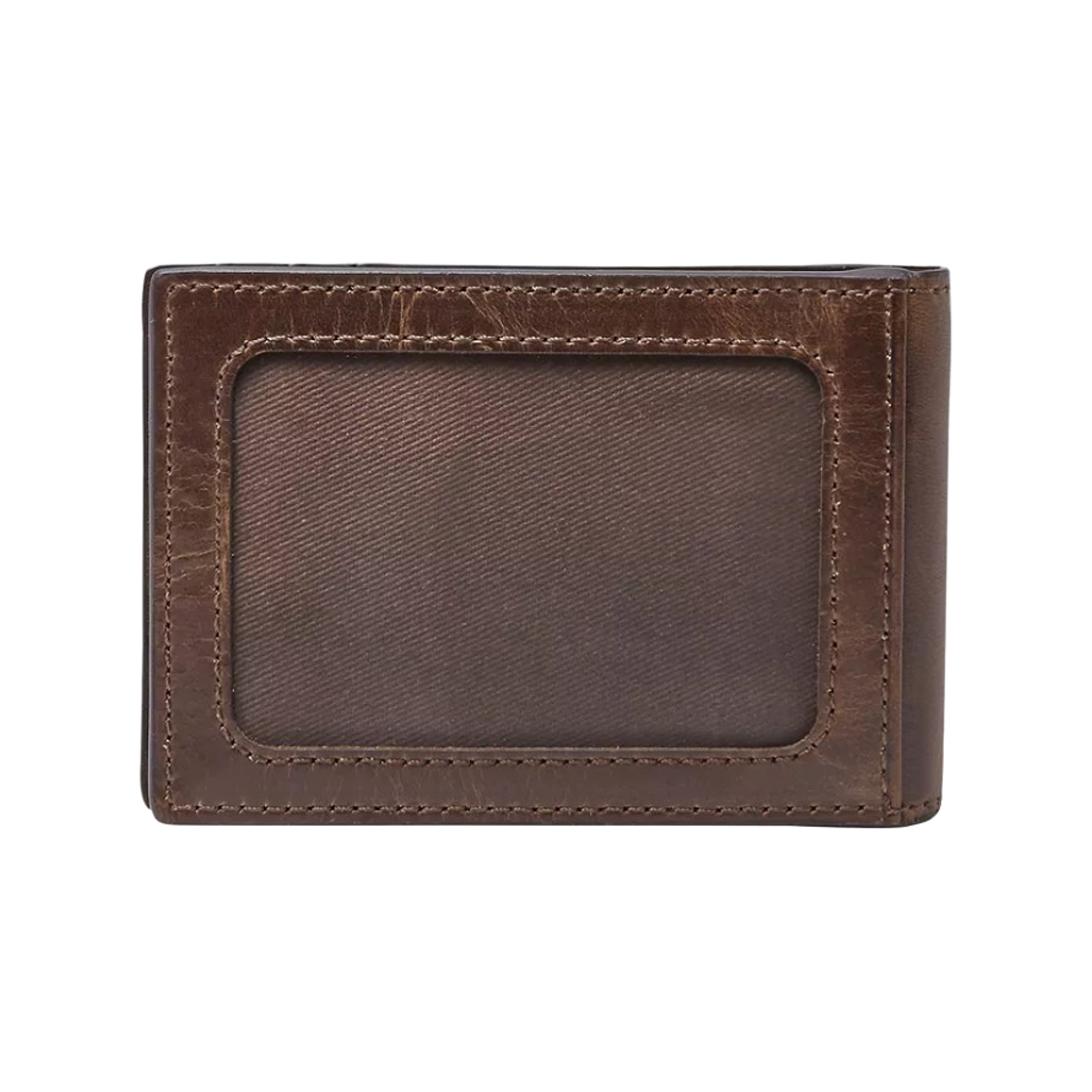파슬 데릭 레더 머니 클립 반지갑 다크 브라운(Fossil Derrick Leather Money Clip Bifold Wallet Dark Brown) - 2