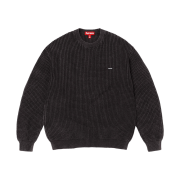 Supreme Washed Small Box Waffle Sweater Black - 26SS