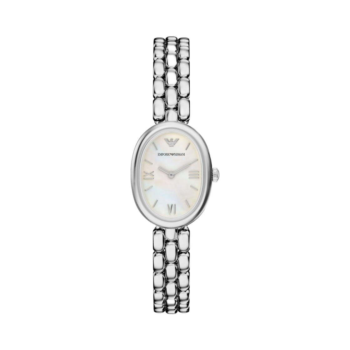 AR11776 (W) Emporio Armani Quartz Two-Hand 28mm Stainless Steel Mother of Pearl Silver