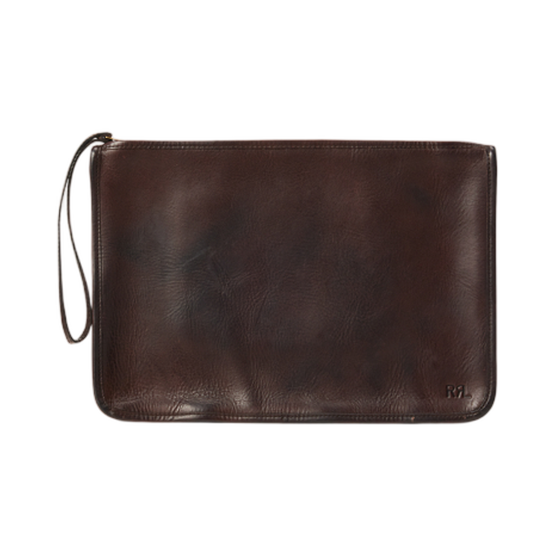 더블알엘 레더 파우치 다크 브라운(Double RL Leather Pouch Dark Brown)