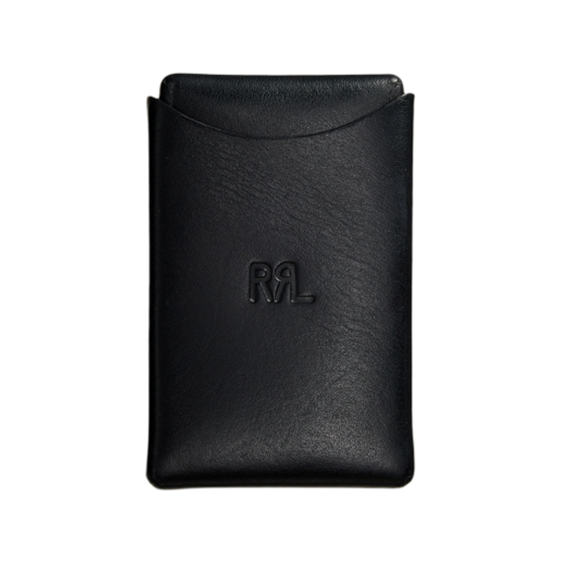 더블알엘 레더 카드 케이스 블랙 오버 브라운(Double RL Leather Card Case Black Over Brown)