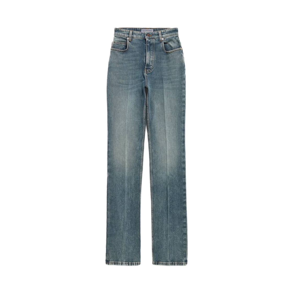 872177TUW694129 (W) Balenciaga High Waist Slim Jeans in Dirty Vintage Blue