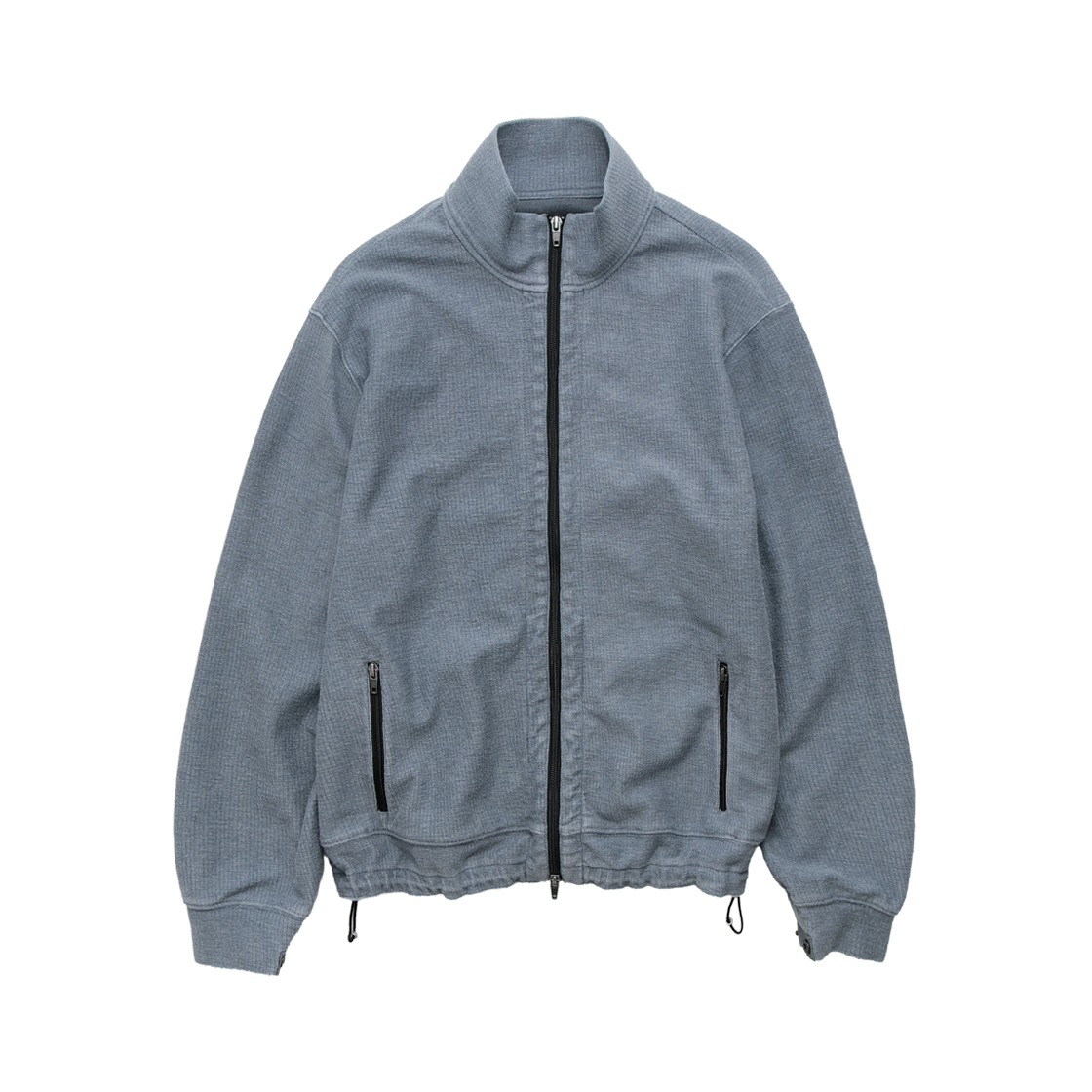 폴리테루 루즈드 집 업 자켓 블루(Polyteru Loosed Zip Up Jacket Blue)
