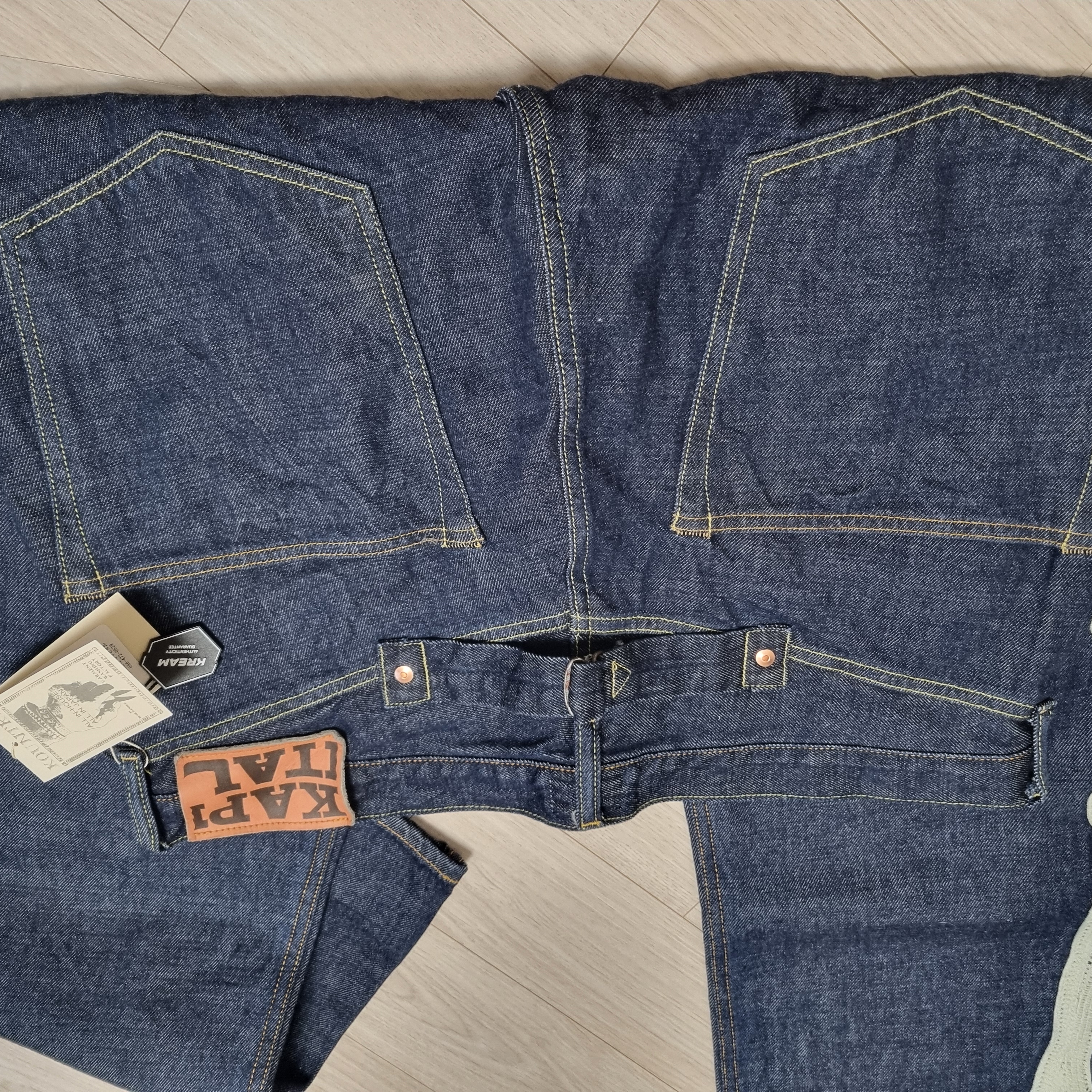 Kapital 12.5 oz. Denim Mexican Tuxedo 5P Okagilly Pants Indigo 착용 스타일 - 6