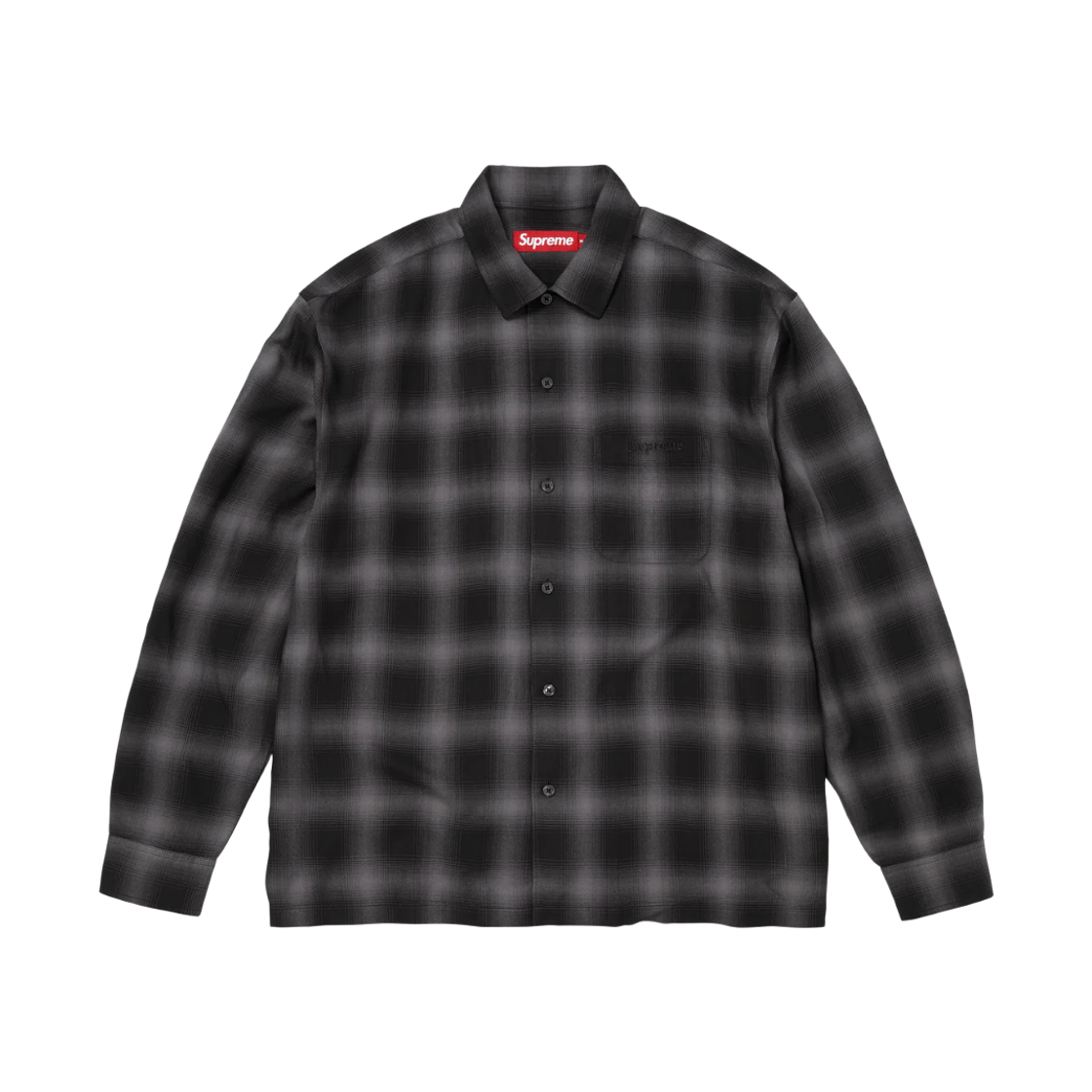 슈프림 쉐도우 플레이드 레이온 셔츠 블랙 - 26SS(Supreme Shadow Plaid Rayon Shirt Black - 26SS) - 1