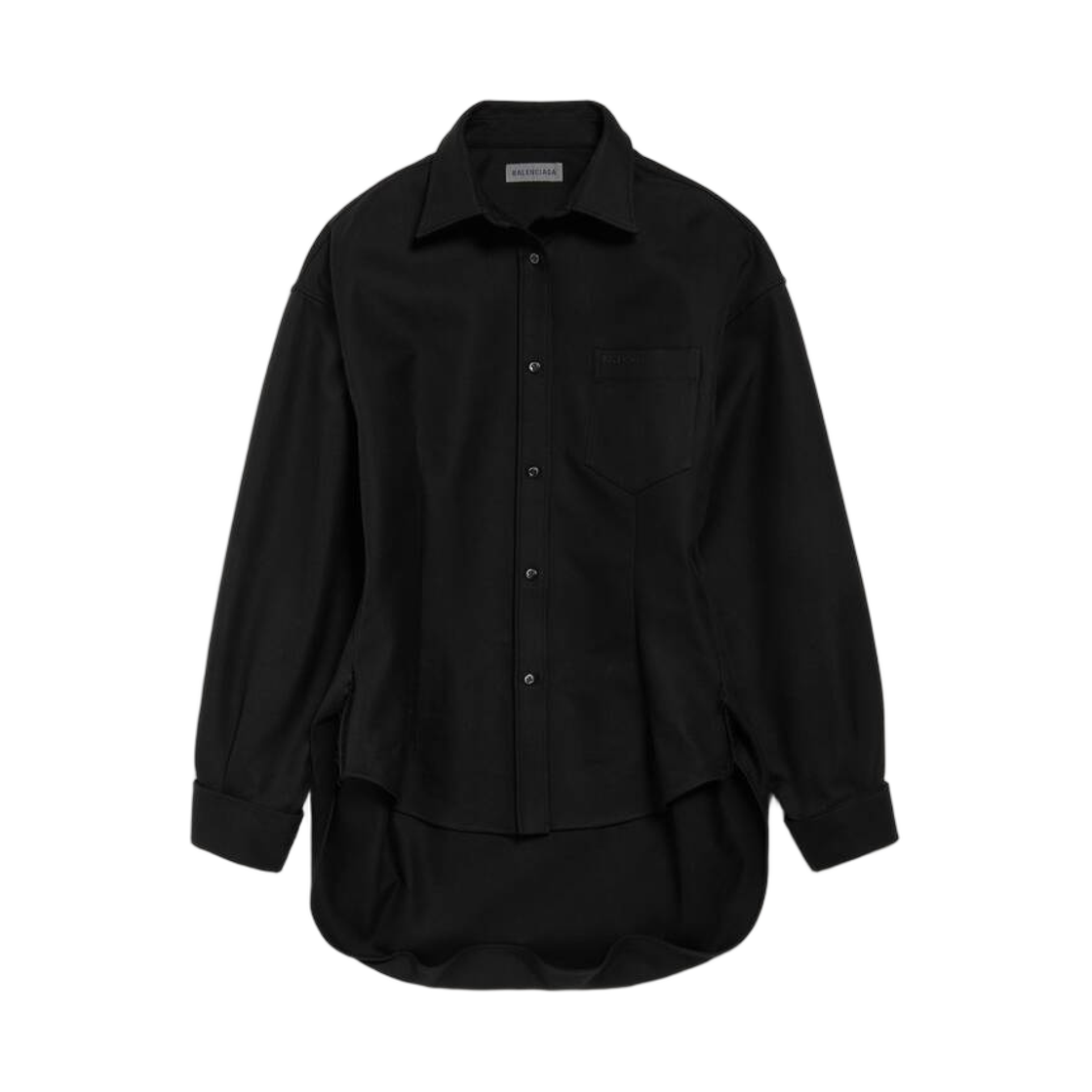 872318TUP181000 (W) Balenciaga Classic Shirt in Black
