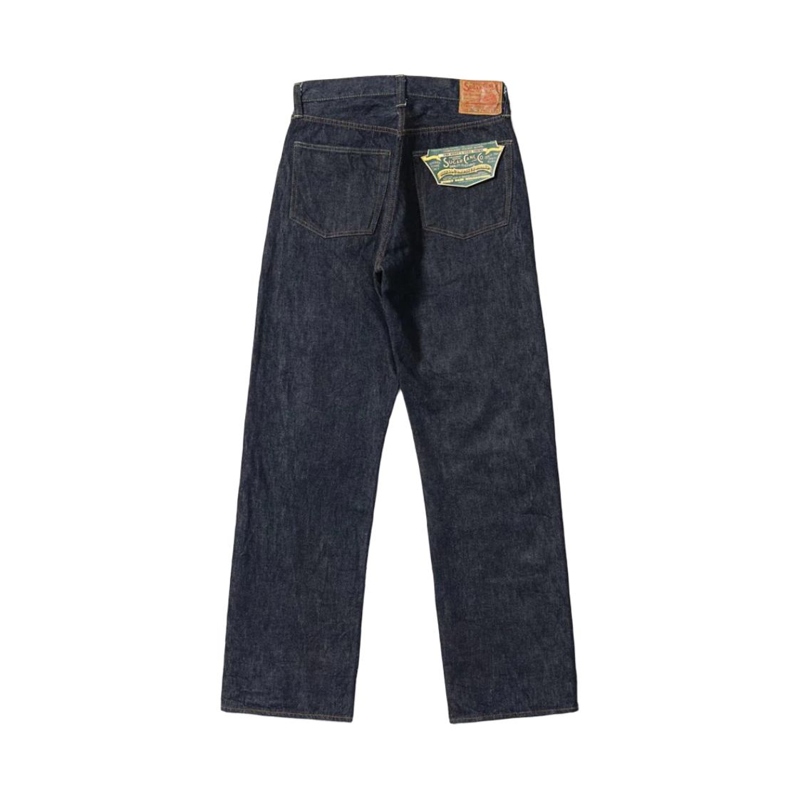 슈가 케인 스탠다드 데님 13온즈 데님 웨이스트 오버올 2025 모델 와이드 레그 네이비(Sugar Cane Standard Denim 13 oz. Denim Waist Overalls 2025 Model Wide Leg Navy) - 2