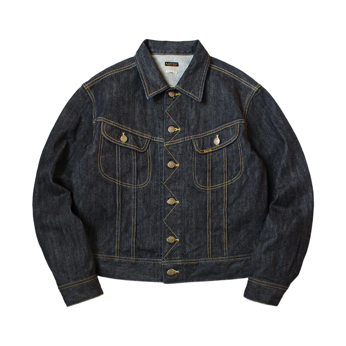 캐피탈 데님 웨스터너 레귤러 14온즈 인디고 H/E(Kapital Denim Westerner Regular 14 oz. Indigo H/E)