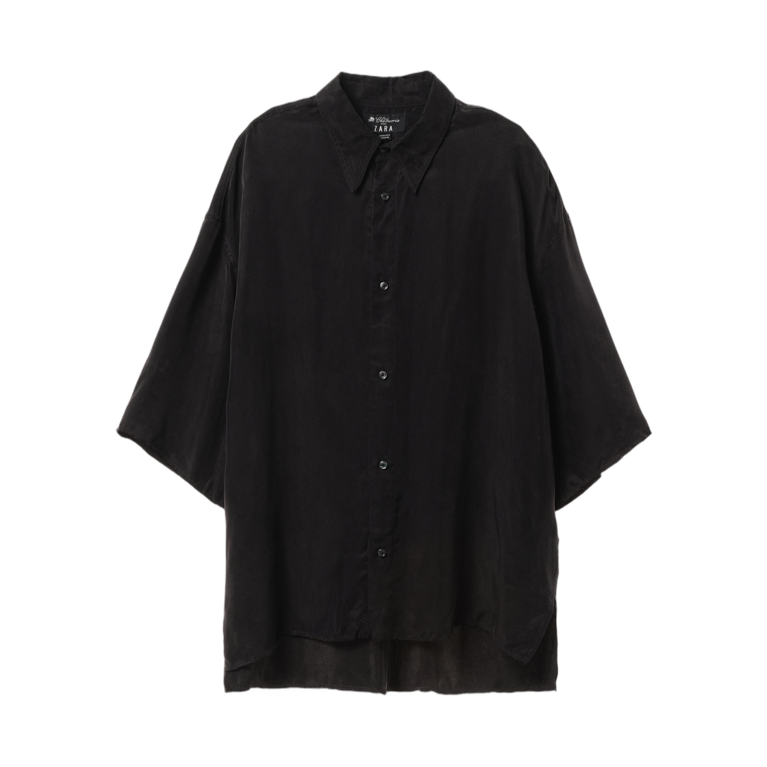 1437/804/800 Zara x Willy Chavarria Oversize Fluid Shirt Black
