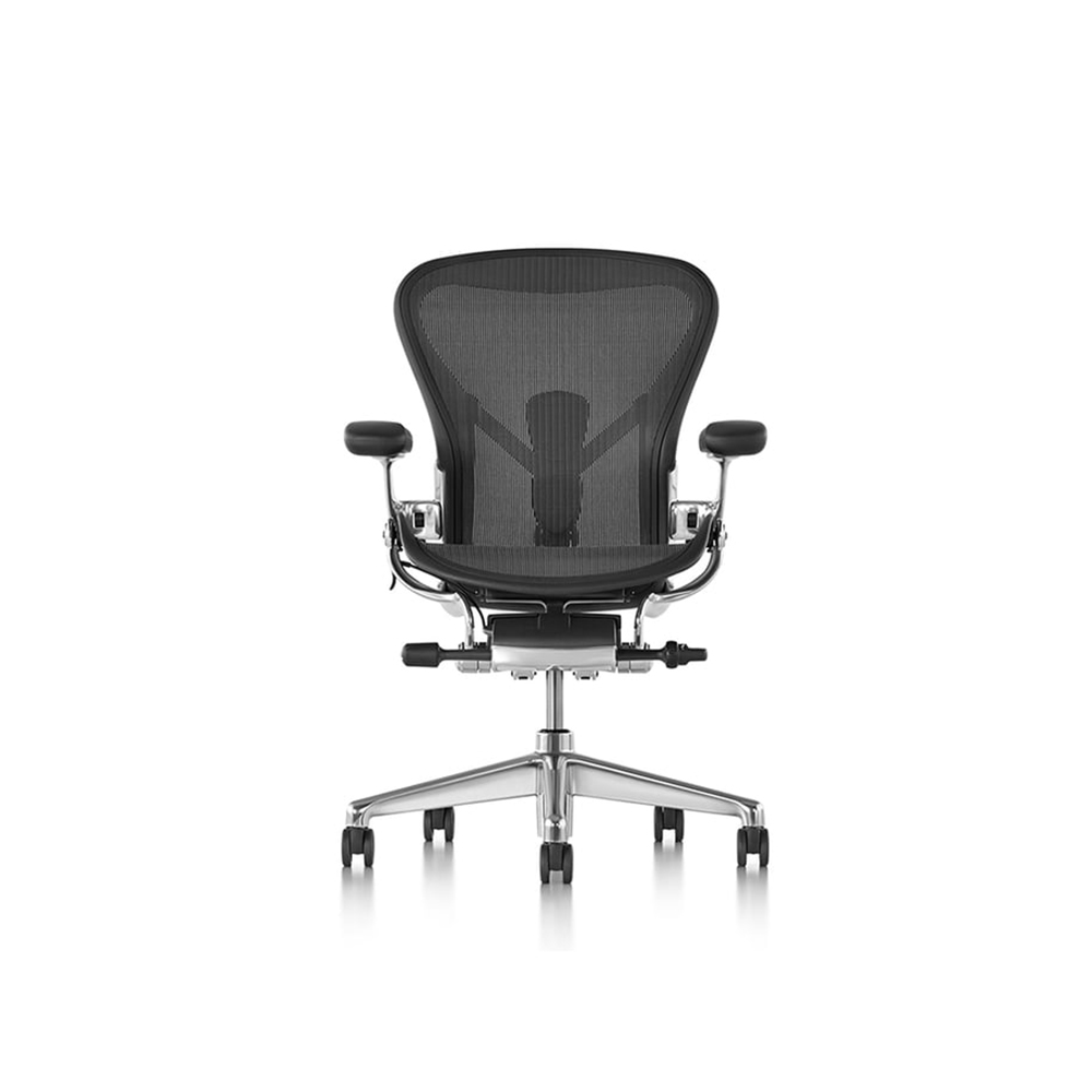 _HM017 Herman Miller New Aeron Chair CD Full Option Graphite