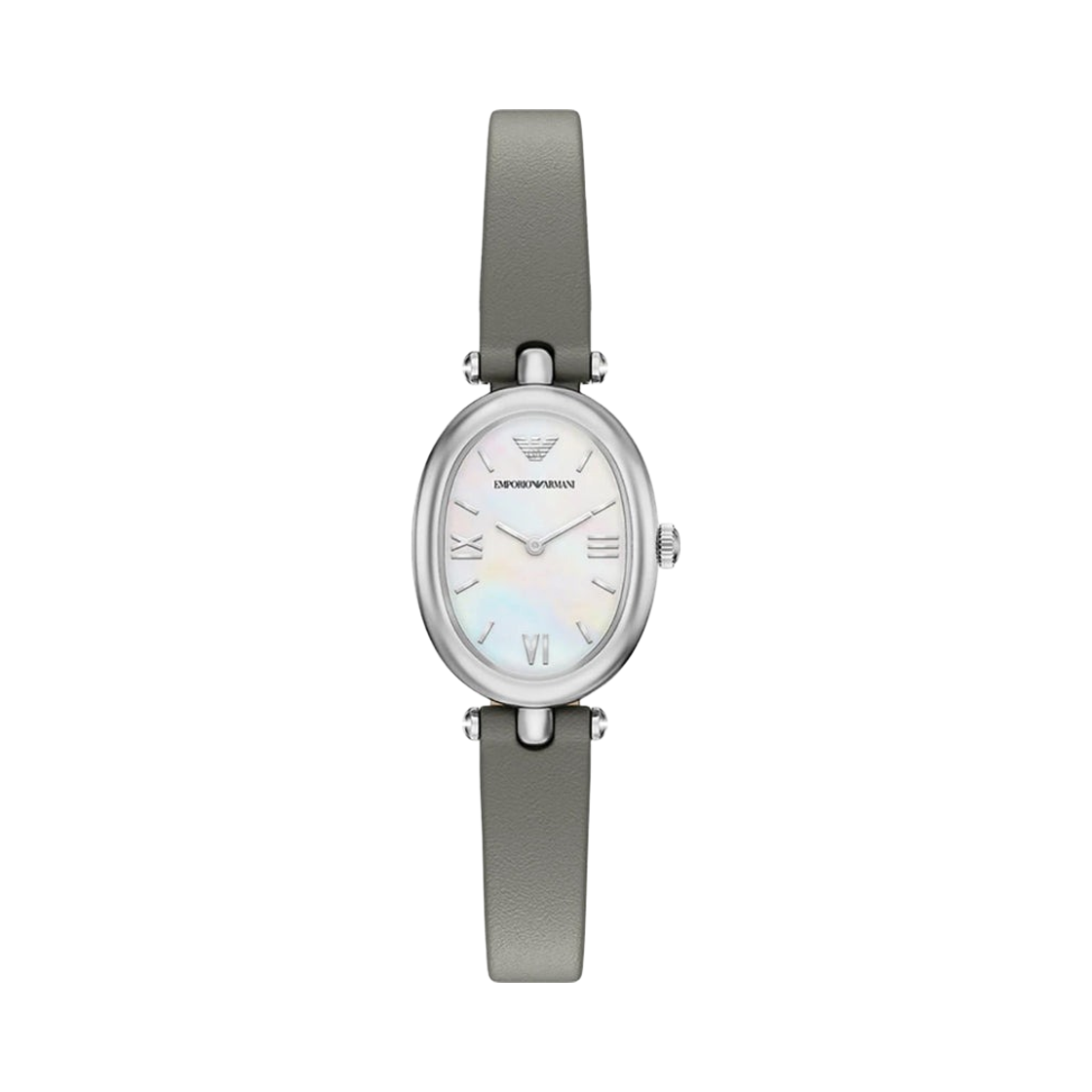 AR11779 (W) Emporio Armani Quartz Two-Hand 28mm Leather Mother of Pearl Grey