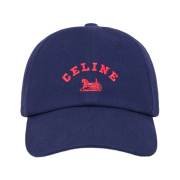 (W) Celine Richelieu Cap in Cotton Twill Navy