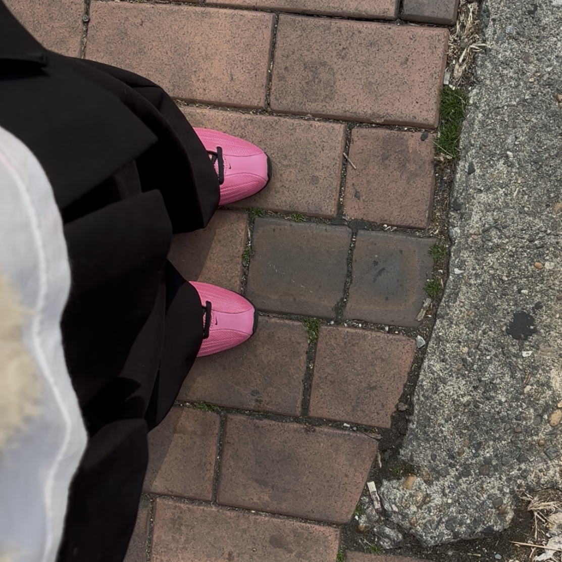 (W) Nike Shox Z Pinksicle Black 착용 스타일 - 2