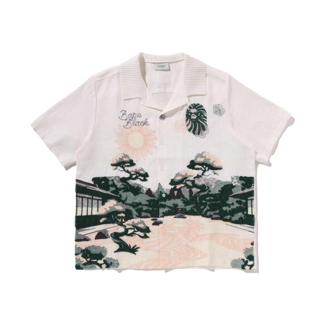 베이프 블랙 랜드스케이프 EMB 셔츠 아이보리(BAPE Black Landscape EMB Shirt Ivory) - 1
