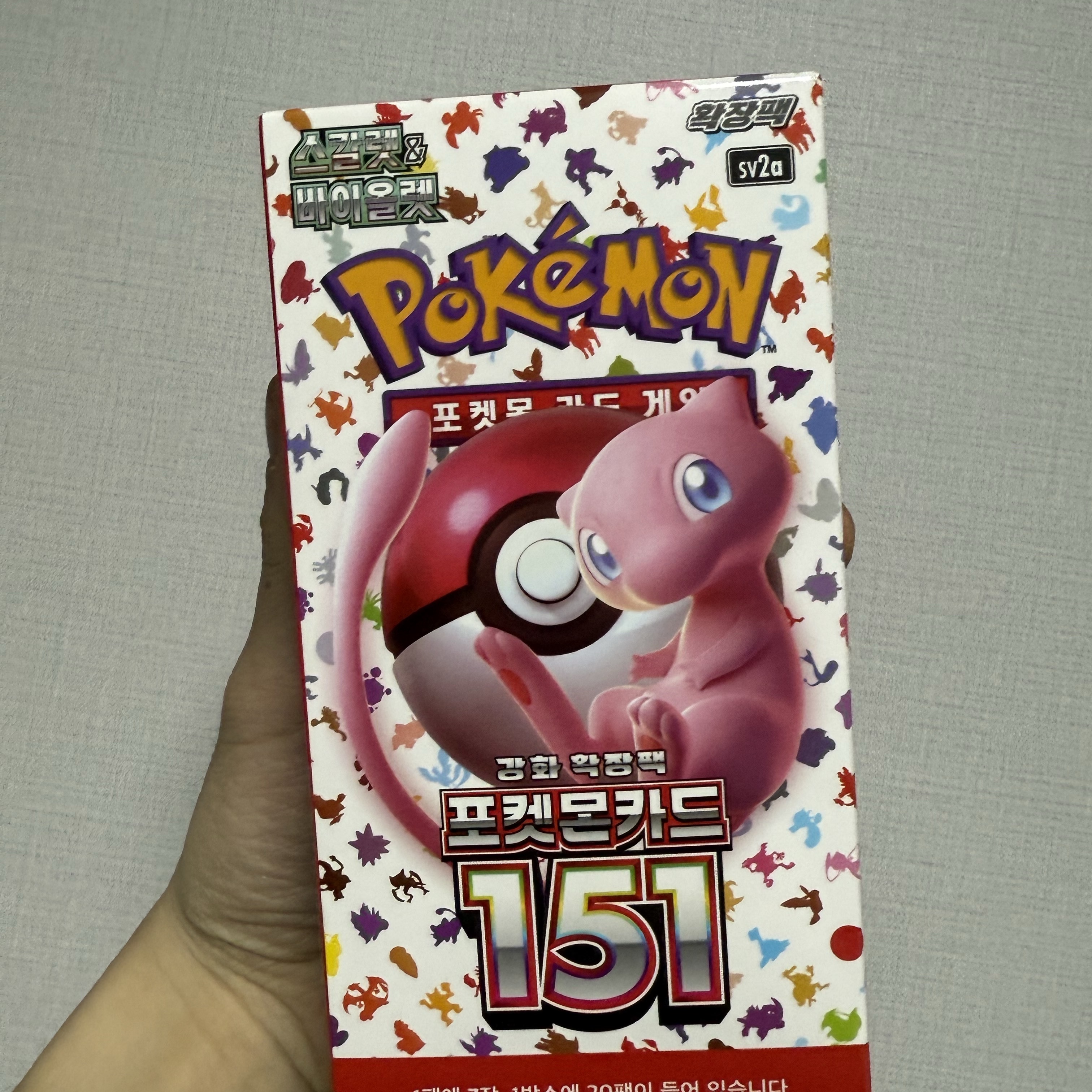 Pokemon TCG Scarlet & Violet Enhanced Expansion Pack Pokemon Card 151 Box (Pack of 20/Korean Ver.) 착용 스타일