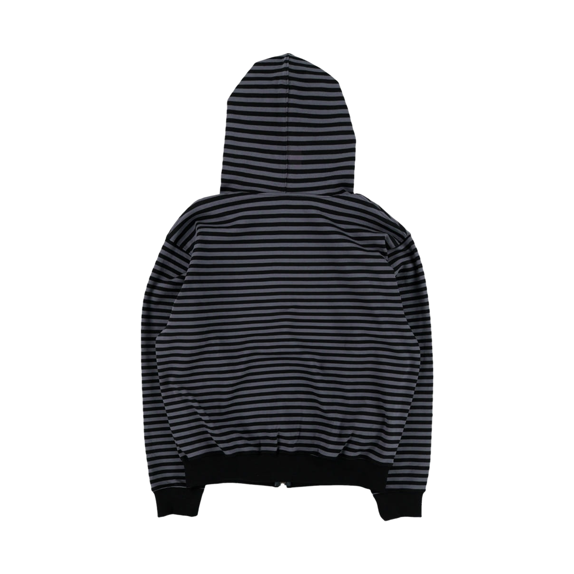 더콜디스트모먼트 스트라이프 후드 집업 차콜 블랙(The Coldest Moment Stripe Hooded Zip-Up Charcoal Black) - 2