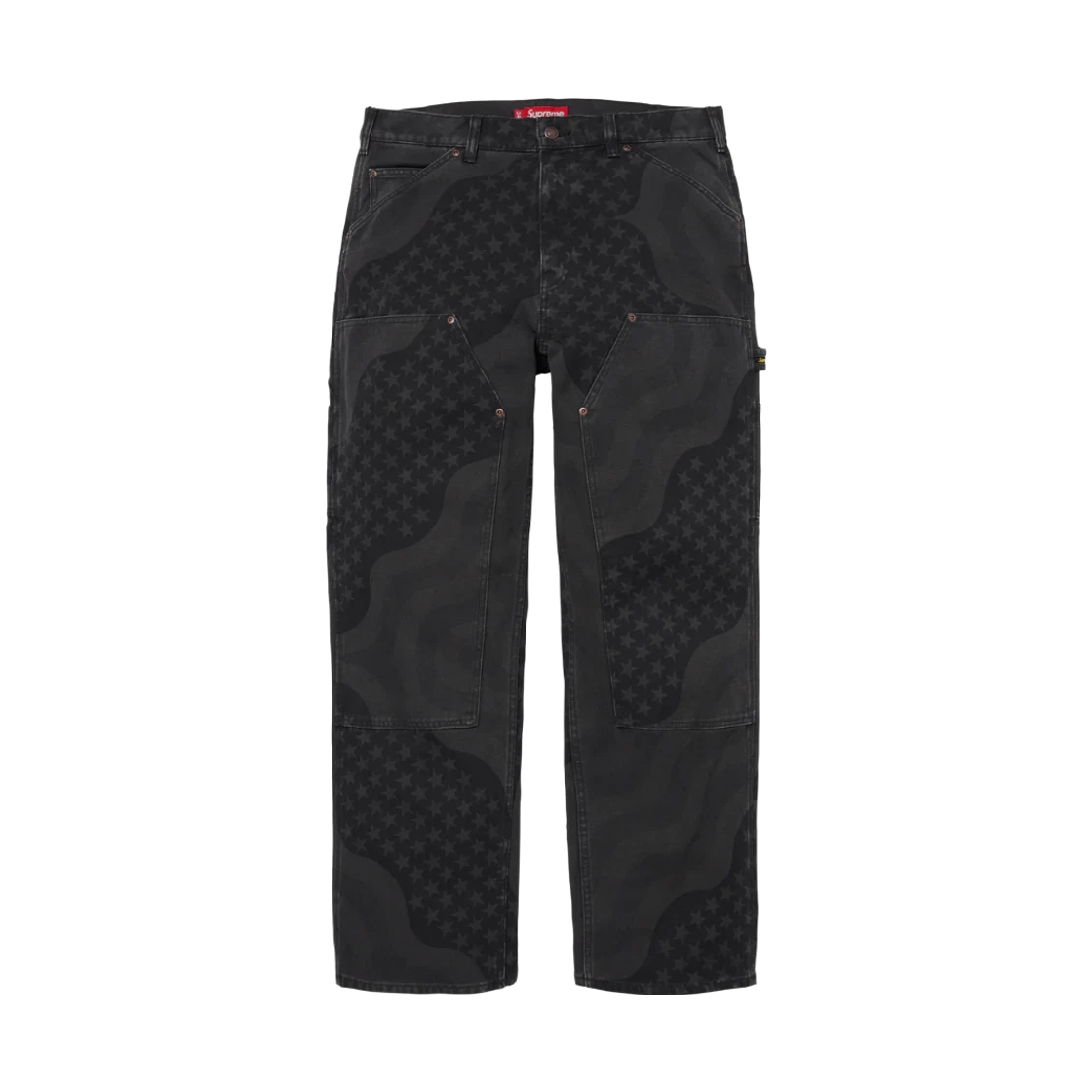 Supreme Supreme Flag Double Knee Painter Pant Black - 26SS · 32