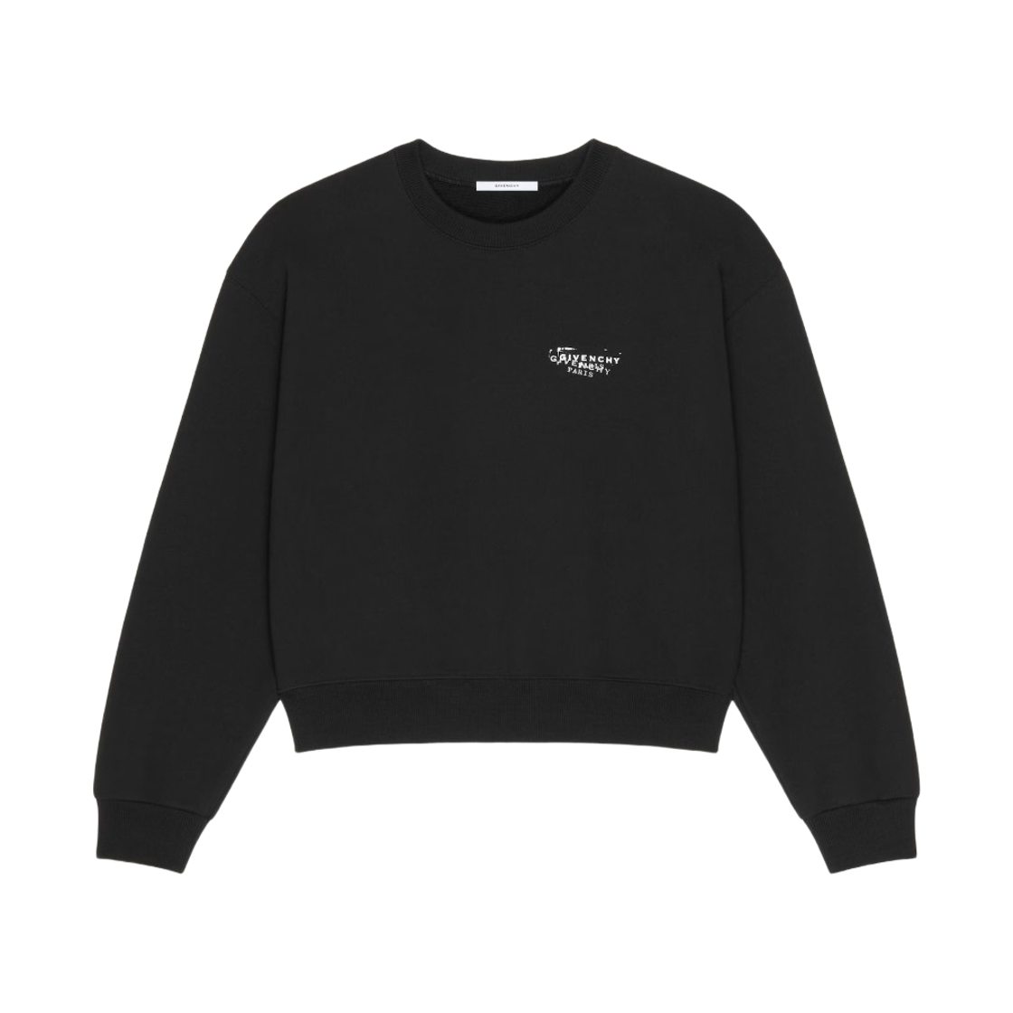 (W) 지방시 스탬프 프린트 플리스 스웨트셔츠 블랙((W) Givenchy Stamp Print Fleece Sweatshirt Black)