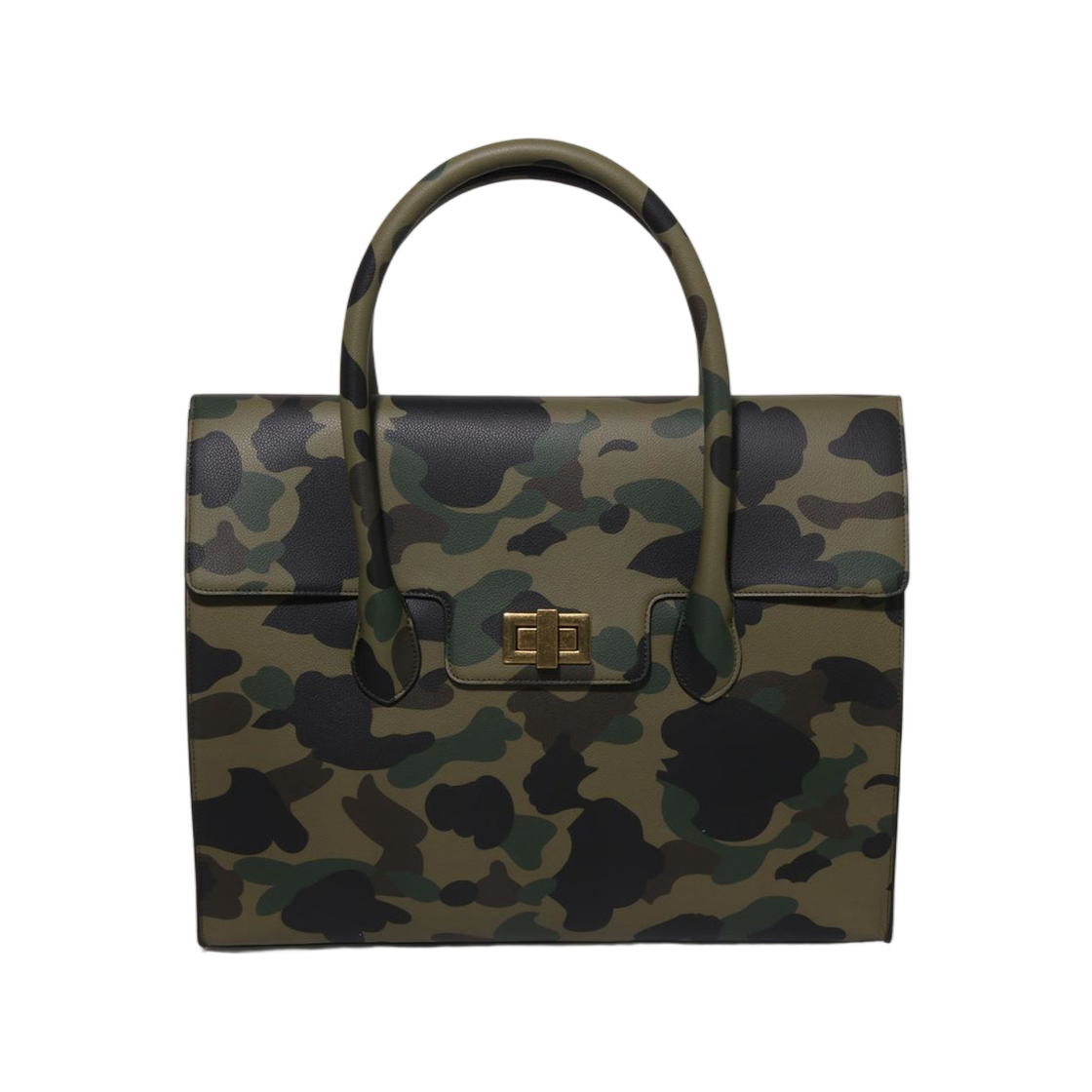 - BAPE 1st Camo Tote Bag Green