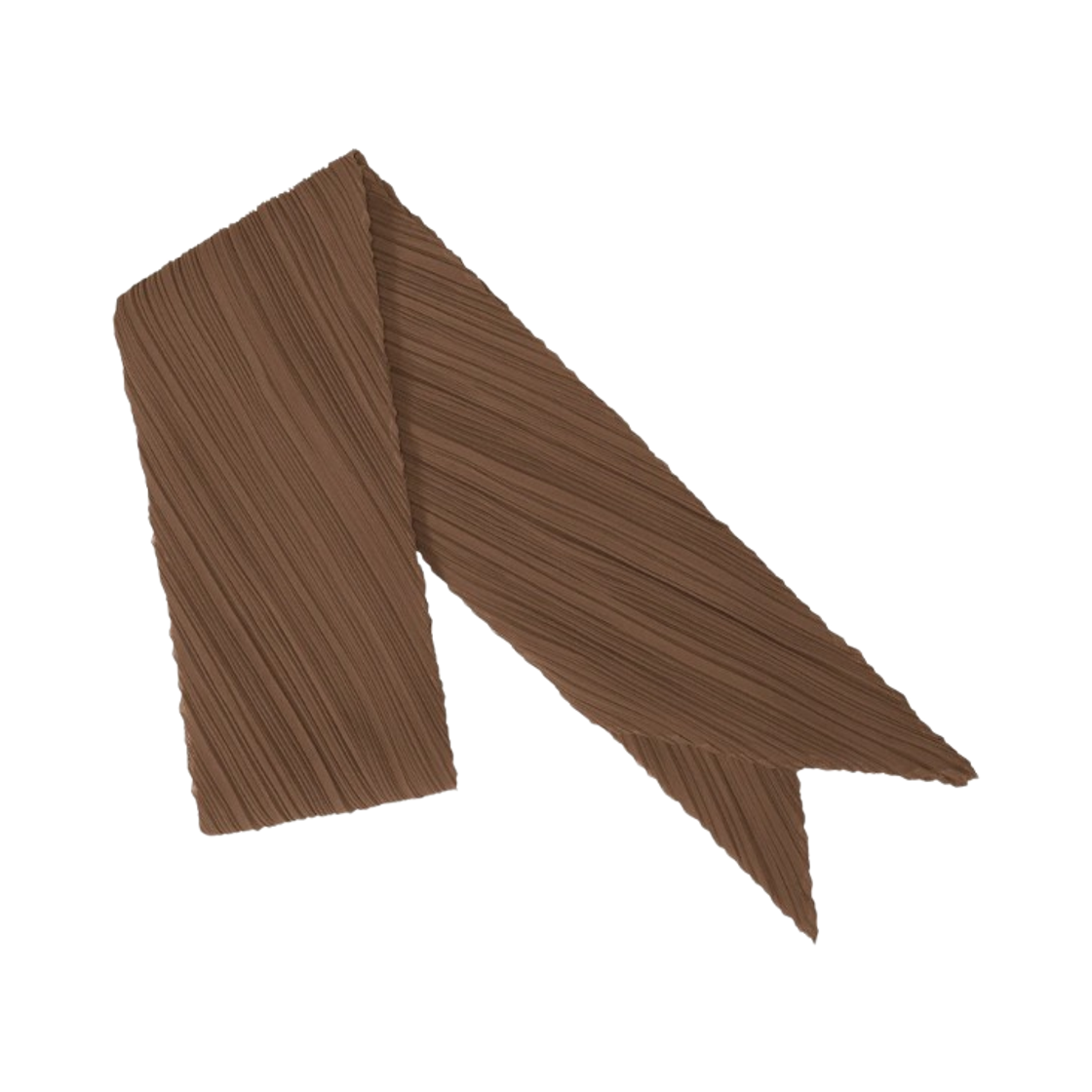 (W) 플리츠 플리즈 이세이 미야케 컬러풀 스카프 브라운((W) Pleats Please Issey Miyake Colorful Scarf Brown) - 1