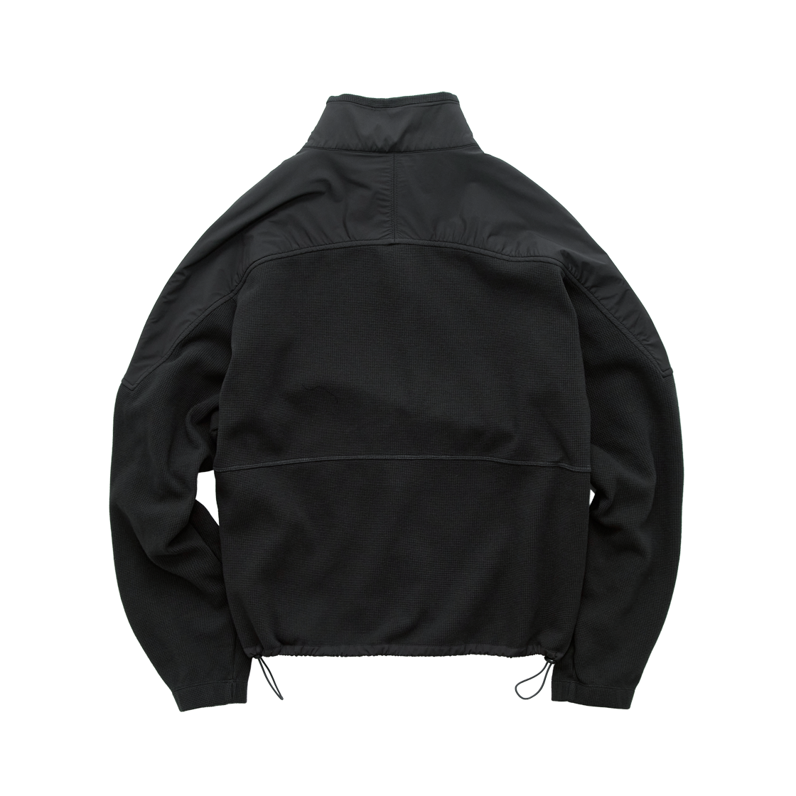 폴리테루 코만도 하프 집 스웨트 블랙 + 차콜(Polyteru Commando Half Zip Sweat Black + Charcoal) - 2