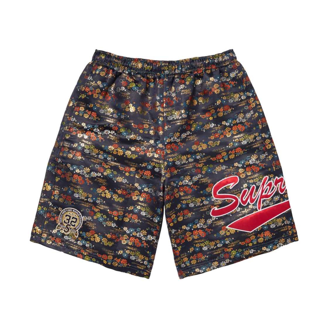 - Supreme Floral Jacquard Short Navy - 26SS