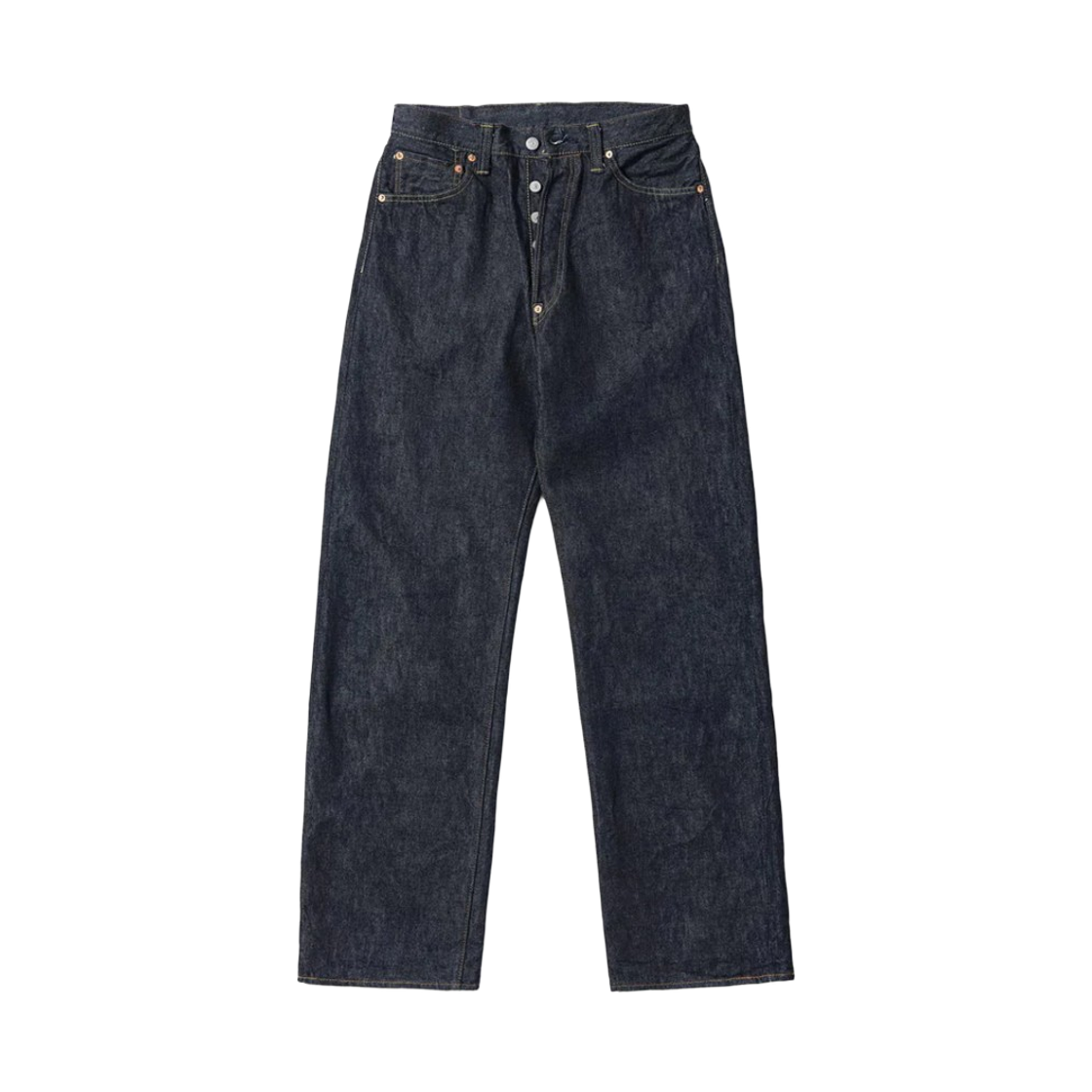 슈가 케인 스탠다드 데님 13온즈 데님 웨이스트 오버올 2025 모델 와이드 레그 네이비(Sugar Cane Standard Denim 13 oz. Denim Waist Overalls 2025 Model Wide Leg Navy)