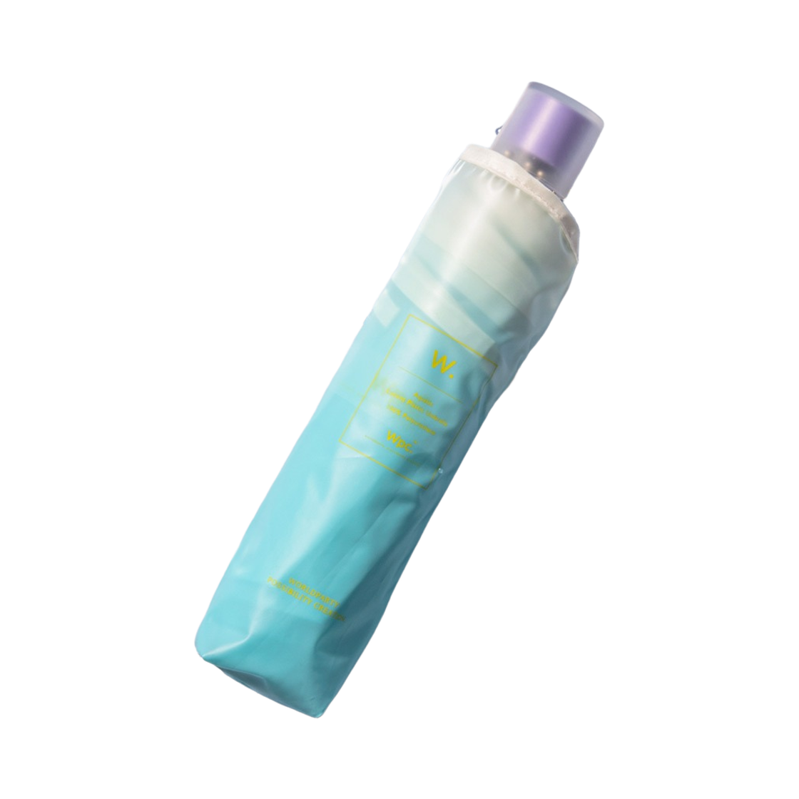 WPC 코스메틱 투명 비닐 3단 엄브렐라 블루(WPC Cosmetic Clear Vinyl 3-Fold Umbrella Blue)