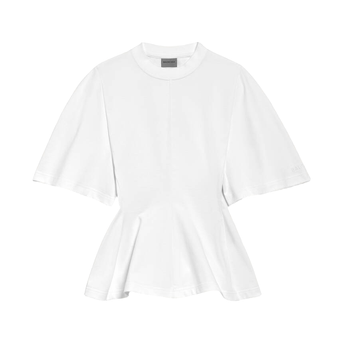 871829TUVC69000 (W) Balenciaga Shaped T-Shirt in White