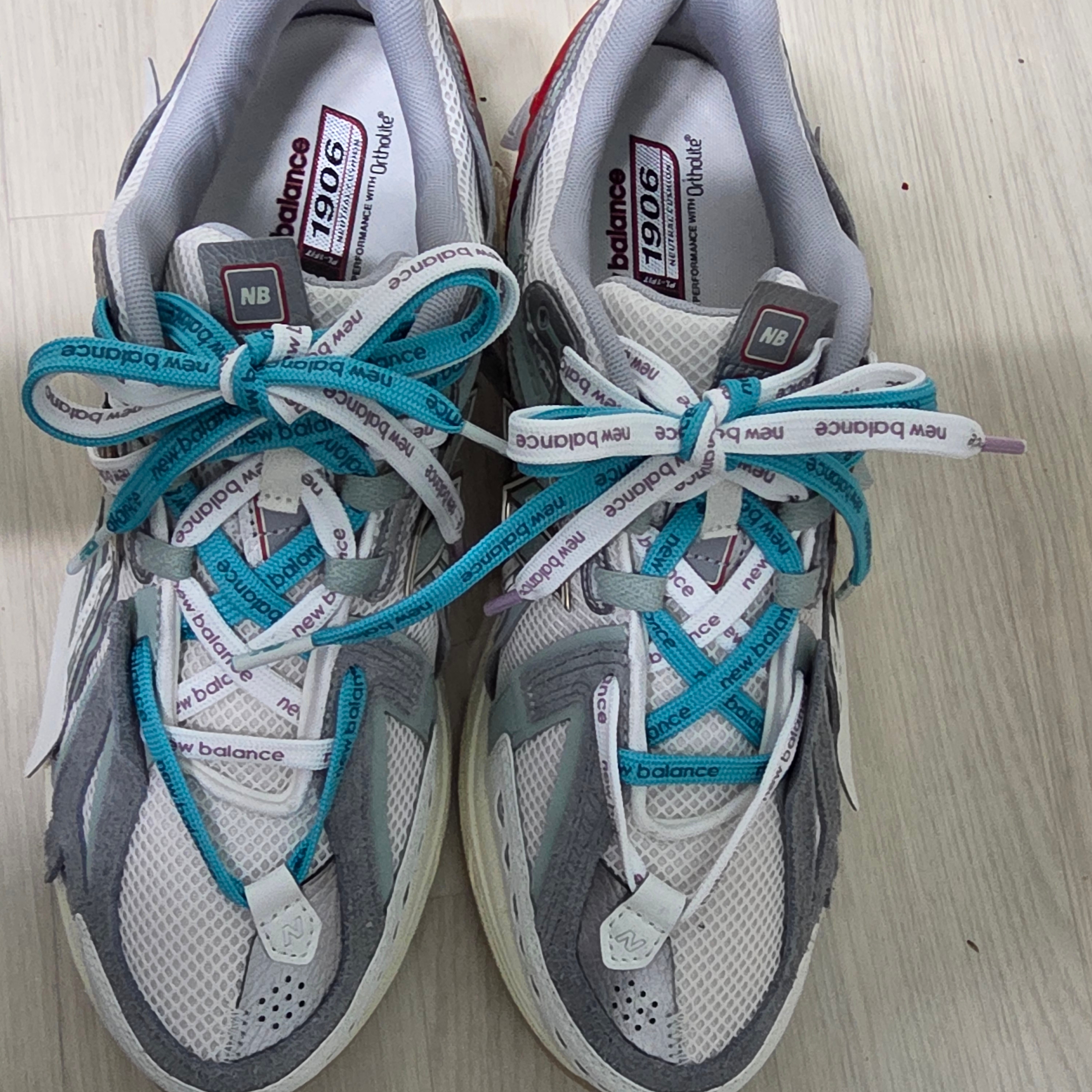 New Balance 1906A Sea Salt Lone Star Grey - D Standard 착용 스타일 - 1