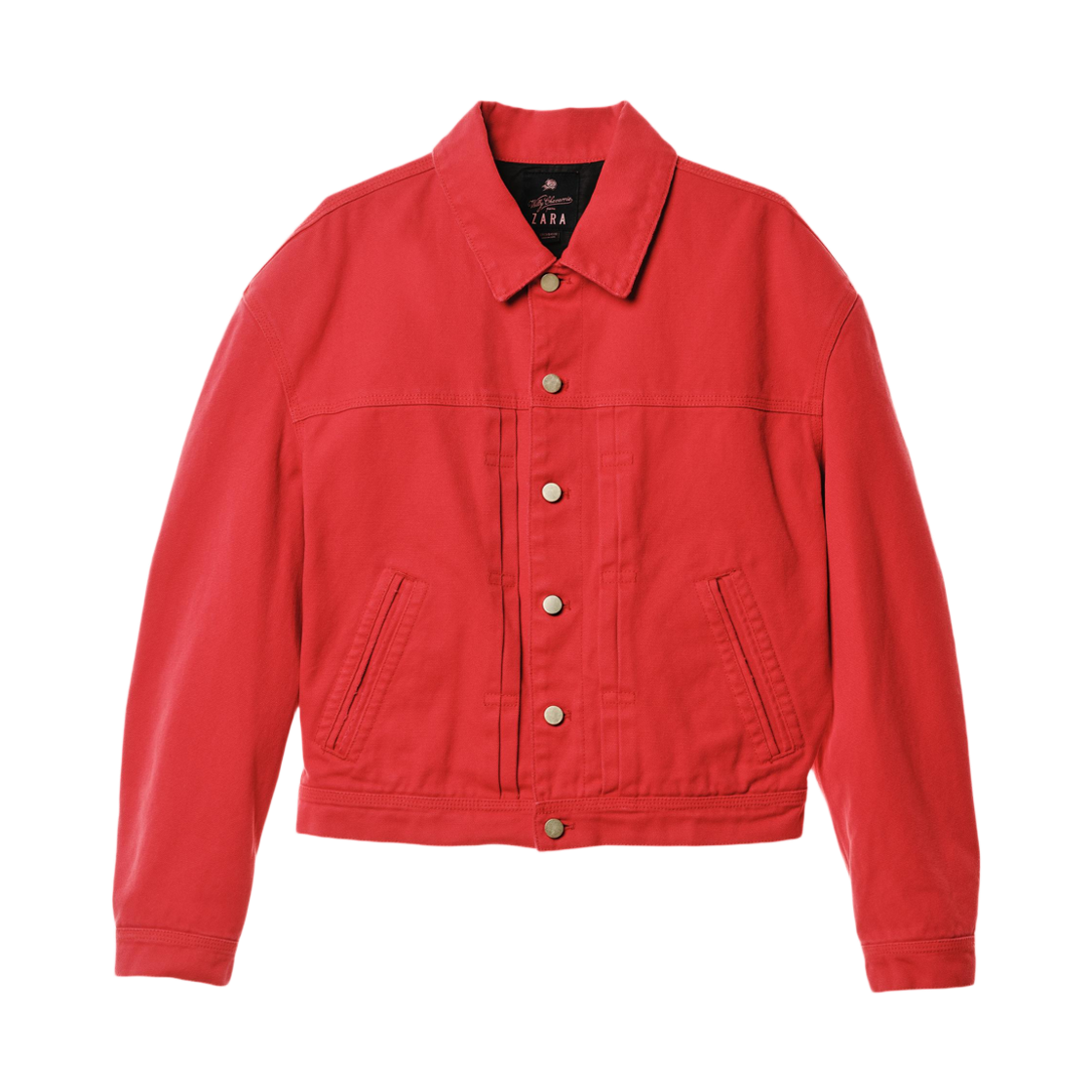 자라 x 윌리 차바리아 박시 핏 자켓 플리츠 다크 레드(Zara x Willy Chavarria Boxy Fit Jacket With Pleats Dark Red) - 1