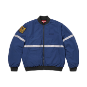 Supreme Zip-Off Sleeve Reflective Stripe Jacket Navy - 26SS