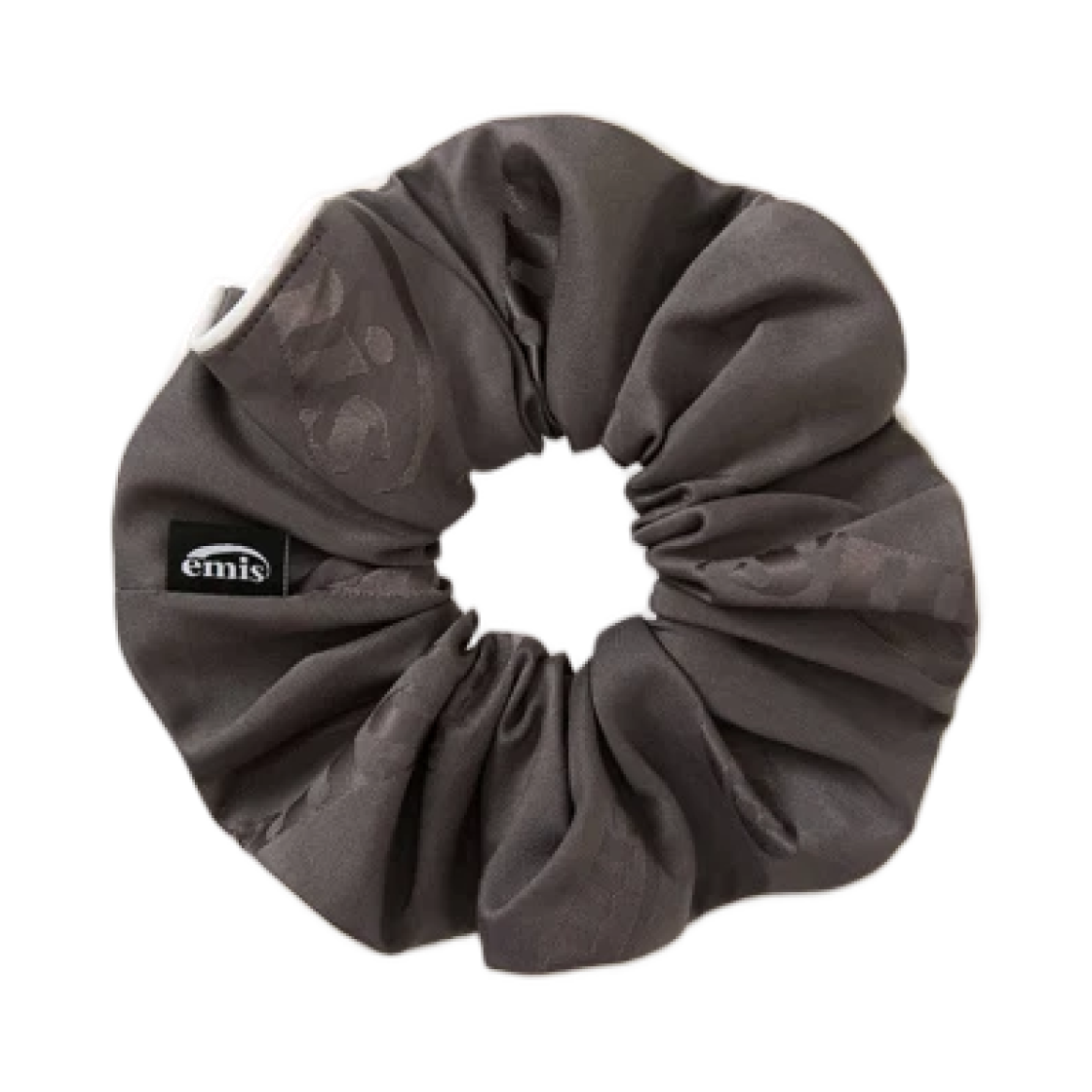 - Emis Logo Jacquard Scrunchie Brown