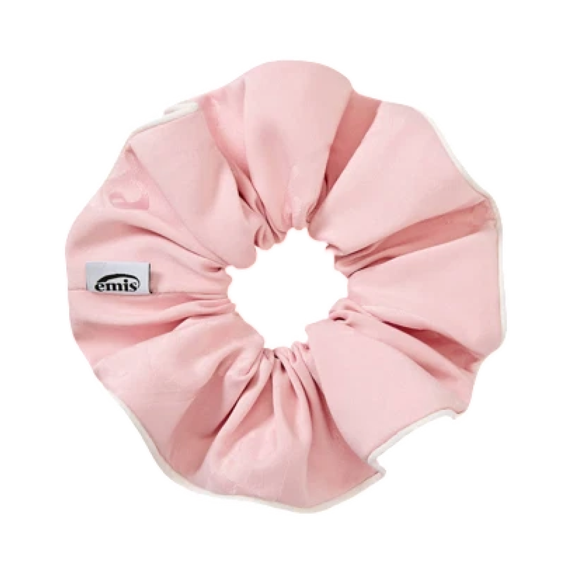 - Emis Logo Jacquard Scrunchie Pink
