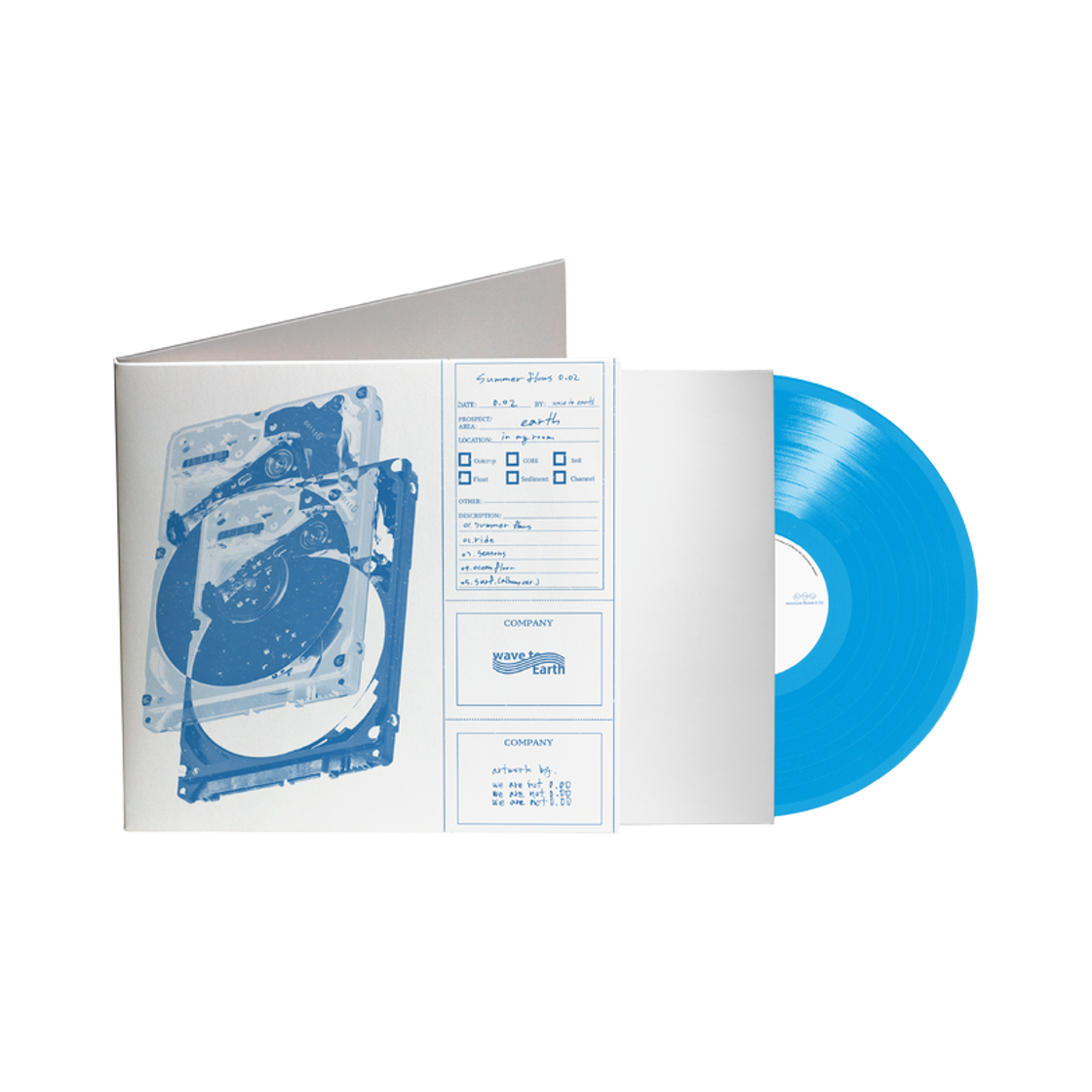 웨이브 투 어스 2집 EP 써머 플로우 0.02 LP 블루(Wave to Earth 2nd EP Summer Flows 0.02 LP Blue)