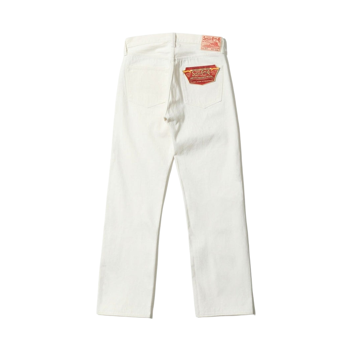 슈가 케인 13온즈 1947 모델 레귤러 스트레이트 데님 팬츠 화이트(Sugar Cane 13 oz. 1947 Model Regular Straight Denim Pants White) - 2