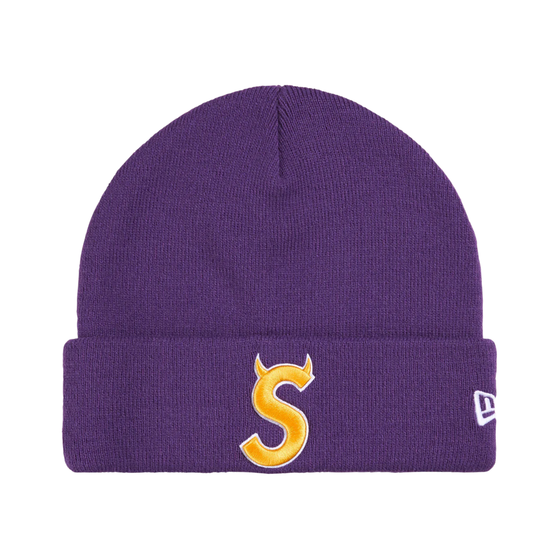 슈프림 뉴에라 데빌 S 로고 비니 퍼플 - 26SS