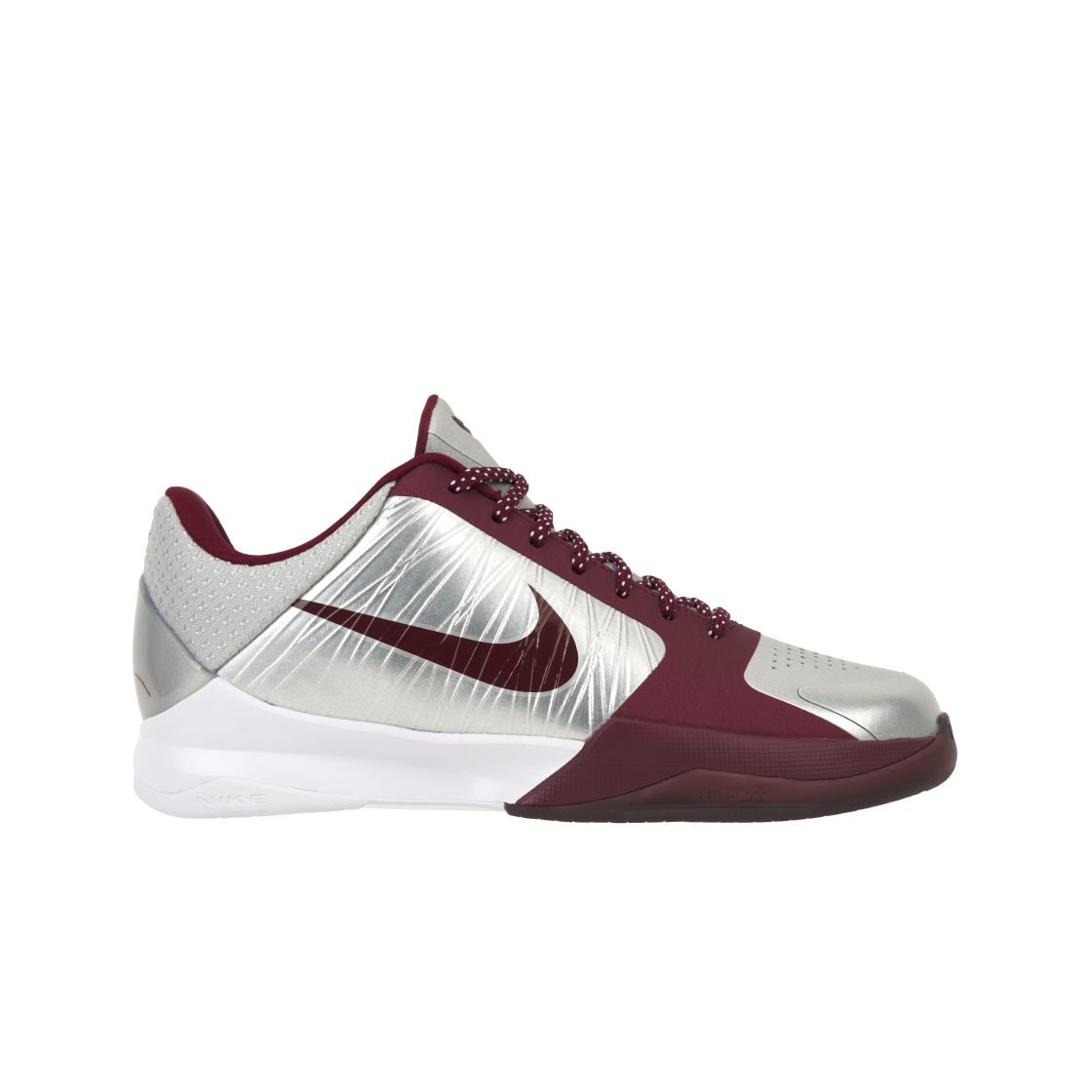 (GS) 나이키 코비 5 프로트로 로우어 메리온 에이스 어웨이 메탈릭 실버 팀 레드((GS) Nike Kobe 5 Protro Lower Merion Aces Away Metallic Silver Team Red) - 1
