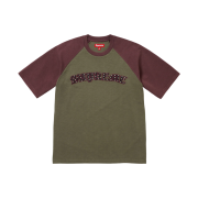 Supreme Rhinestone Raglan S/S Top Olive - 26SS