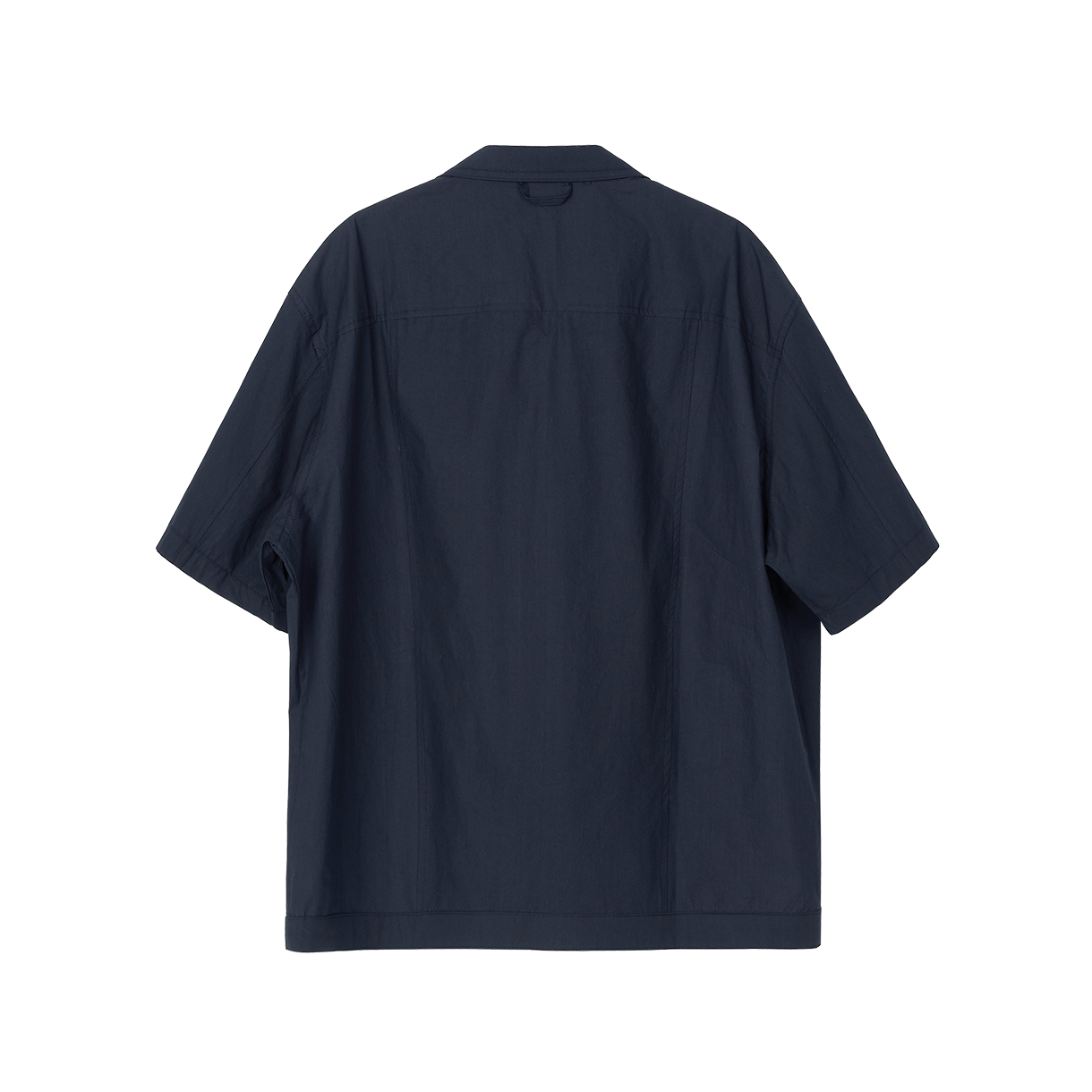 조우 필드 패널 페이퍼 하프 셔켓 네이비(CHOWOO Field Panel Paper Half Shacket Navy) - 2