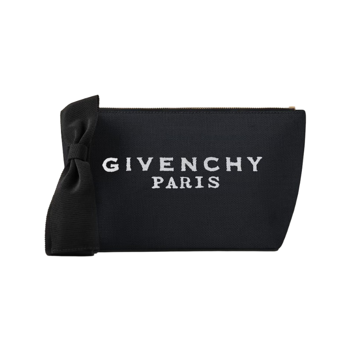 지방시 보우 캔버스 스몰 파우치 블랙(Givenchy Bow Canvas Small Pouch Black)