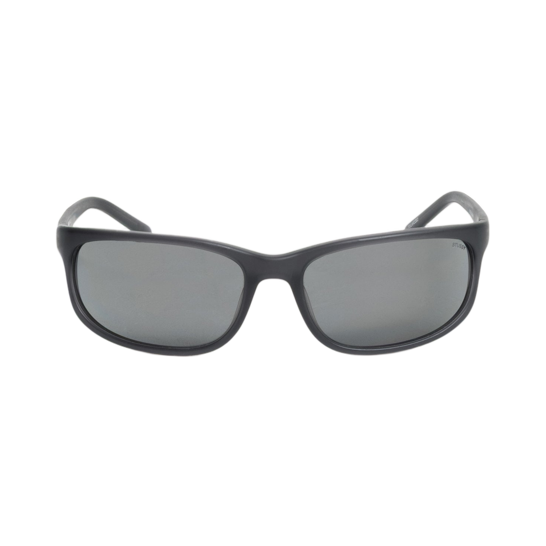 338423 Stussy Julian Sunglasses Frost Black Polarized Black Lens